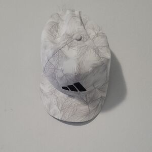Adidas White Palm Leaf Cap